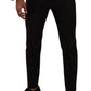Elegant Bordeaux Slim-Fit Wool Dress Pants