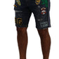 Chic Denim Above Knee Slim Fit Shorts