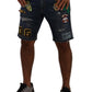Chic Denim Above Knee Slim Fit Shorts
