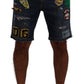 Chic Denim Above Knee Slim Fit Shorts