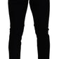 Italian Designer Slim Fit Black Skinny Jeans