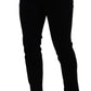 Italian Designer Slim Fit Black Skinny Jeans