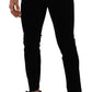 Italian Designer Slim Fit Black Skinny Jeans