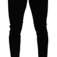 Italian Designer Slim Fit Black Skinny Jeans