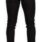 Chic Gray Slim Fit Skinny Denim Jeans