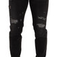 Chic Gray Slim Fit Skinny Jeans for Men