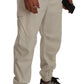 Elegant Off-White Jogger Cargo Pants