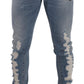 Elegant Slim Light Blue Denim Jeans