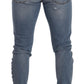 Elegant Slim Light Blue Denim Jeans