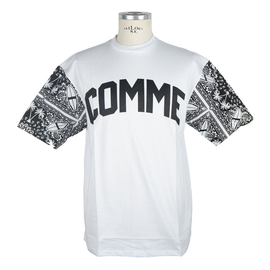 White Cotton Men T-Shirt