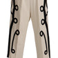 Elegant Off-White Cropped Torero Pants