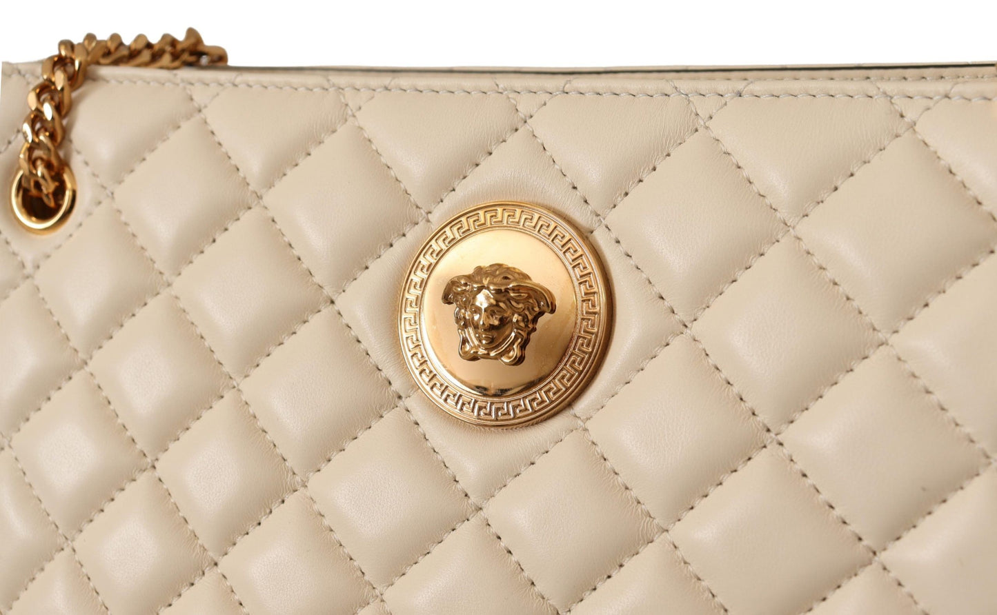 Ethereal White Nappa Tote - Chic Elegance Personified