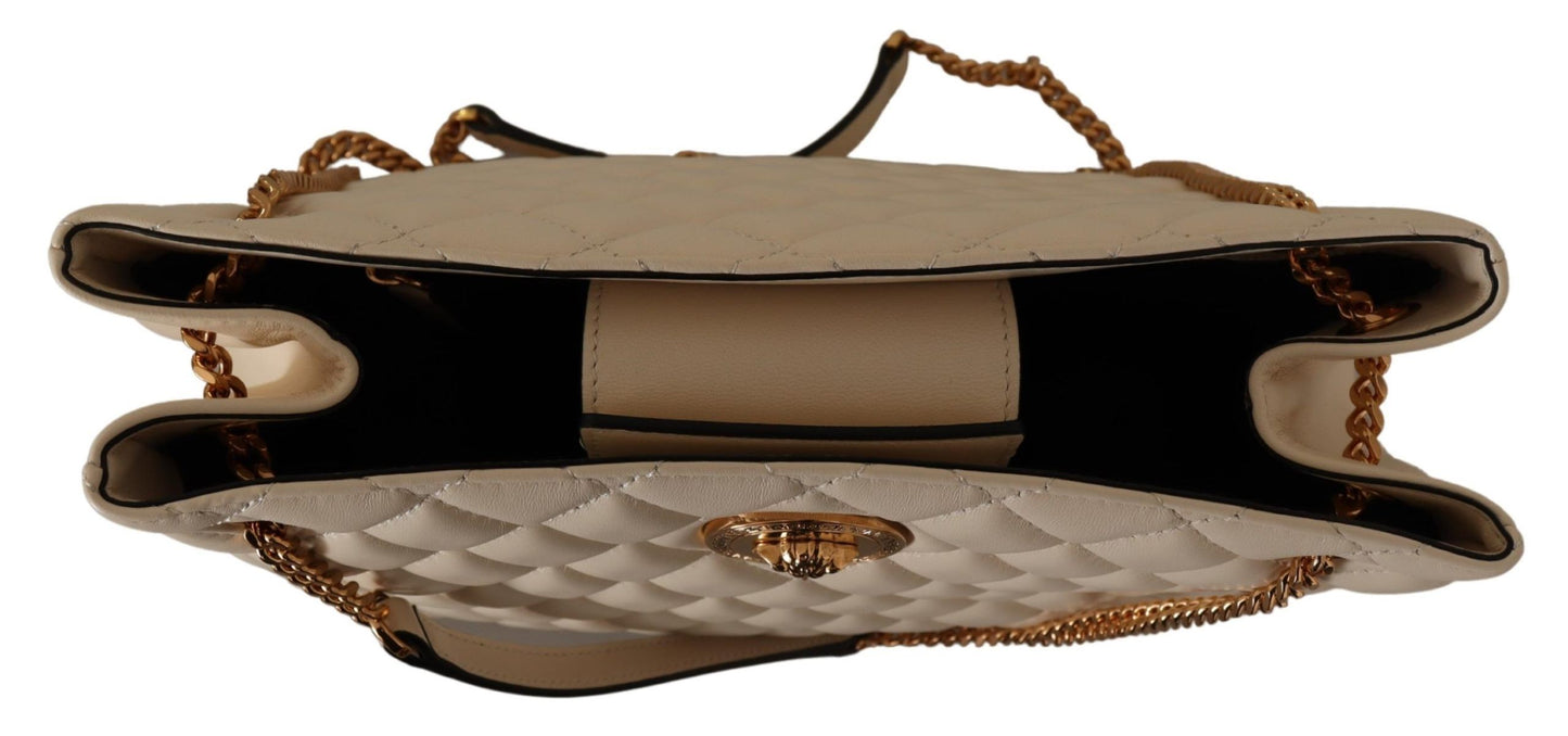 Ethereal White Nappa Tote - Chic Elegance Personified