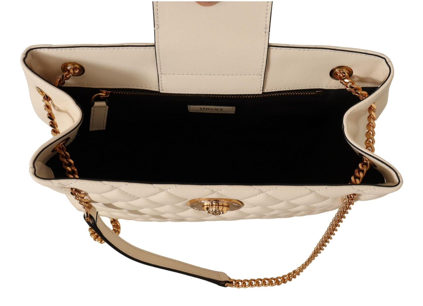 Ethereal White Nappa Tote - Chic Elegance Personified