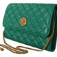 Elegant Emerald Evening Shoulder Bag