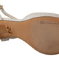 Devotion White & Gold Heeled Sandals