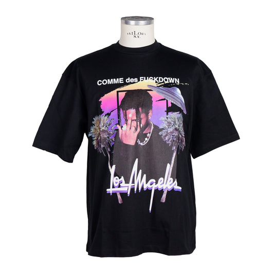 Black Cotton Men T-Shirt