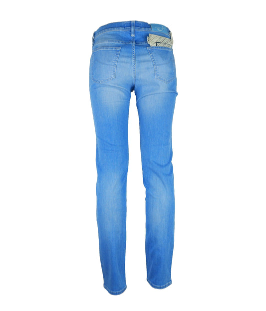 Light Blue Cotton Women Jean