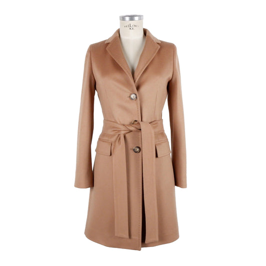 Elegant Slim Wool Coat for Fashion-Forward Women