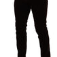 Bordeaux Velvet Slim Fit Skinny Jeans