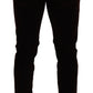 Bordeaux Velvet Slim Fit Skinny Jeans