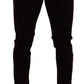 Bordeaux Velvet Slim Fit Skinny Jeans