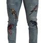 Elegant Slim Fit Light Blue Denim Jeans