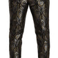 Elegant Slim Fit Metallic Dress Trousers