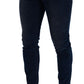 Sleek Dark Blue Slim Fit Jeans