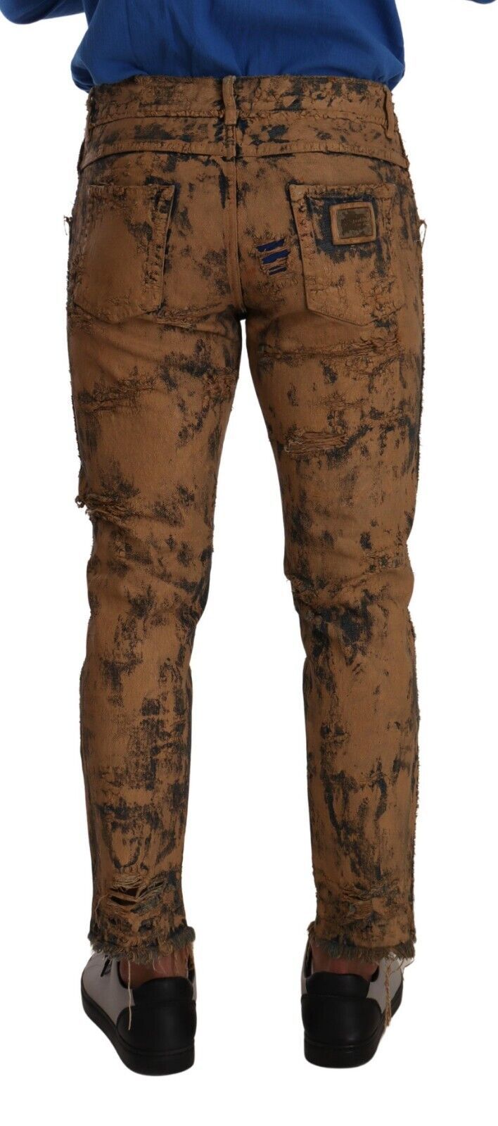 Chic Slim Fit Brown Denim Jeans