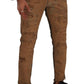 Chic Slim Fit Brown Denim Jeans