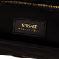 Elegant Black Nappa Leather Evening Bag