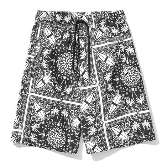 Black Cotton Men Bermuda