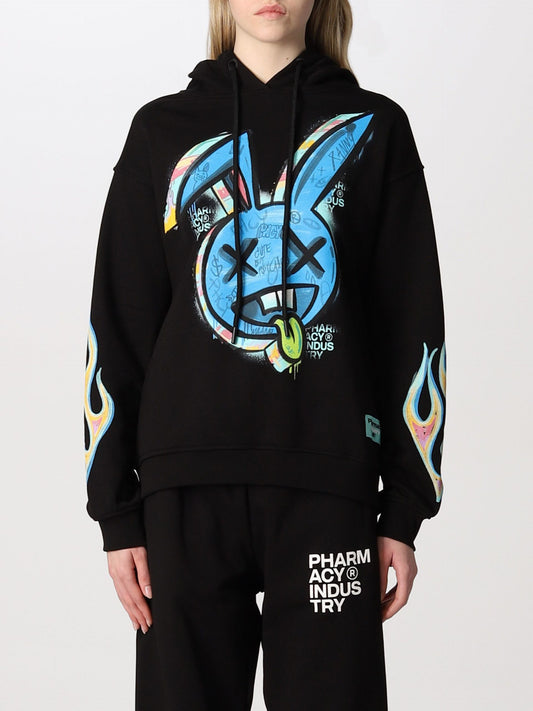 Black Cotton Women Sweater