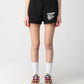 Black Cotton Women Short