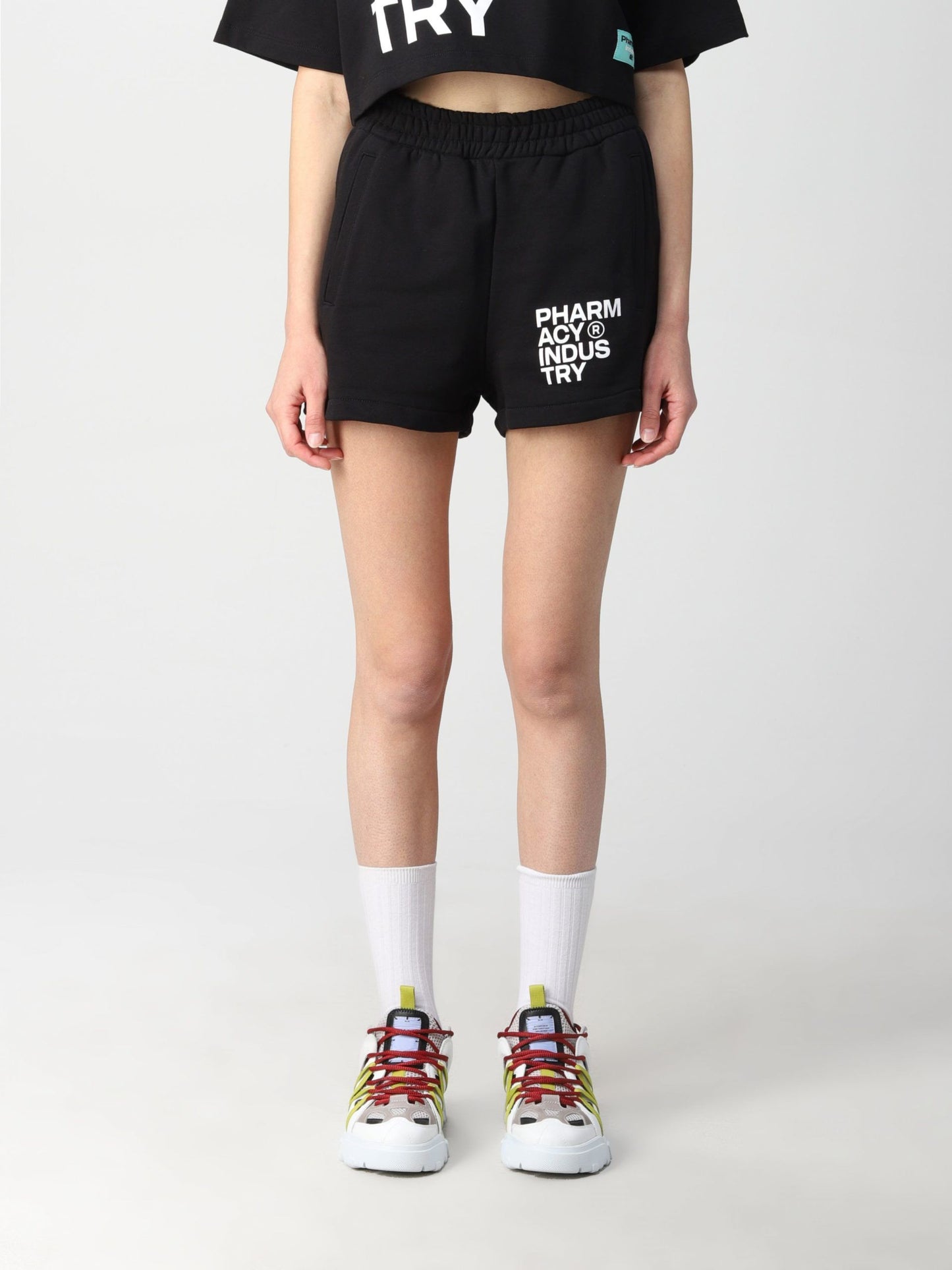 Black Cotton Women Short