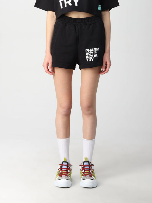 Black Cotton Women Short