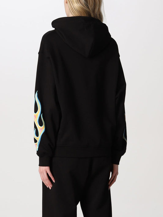 Black Cotton Women Sweater