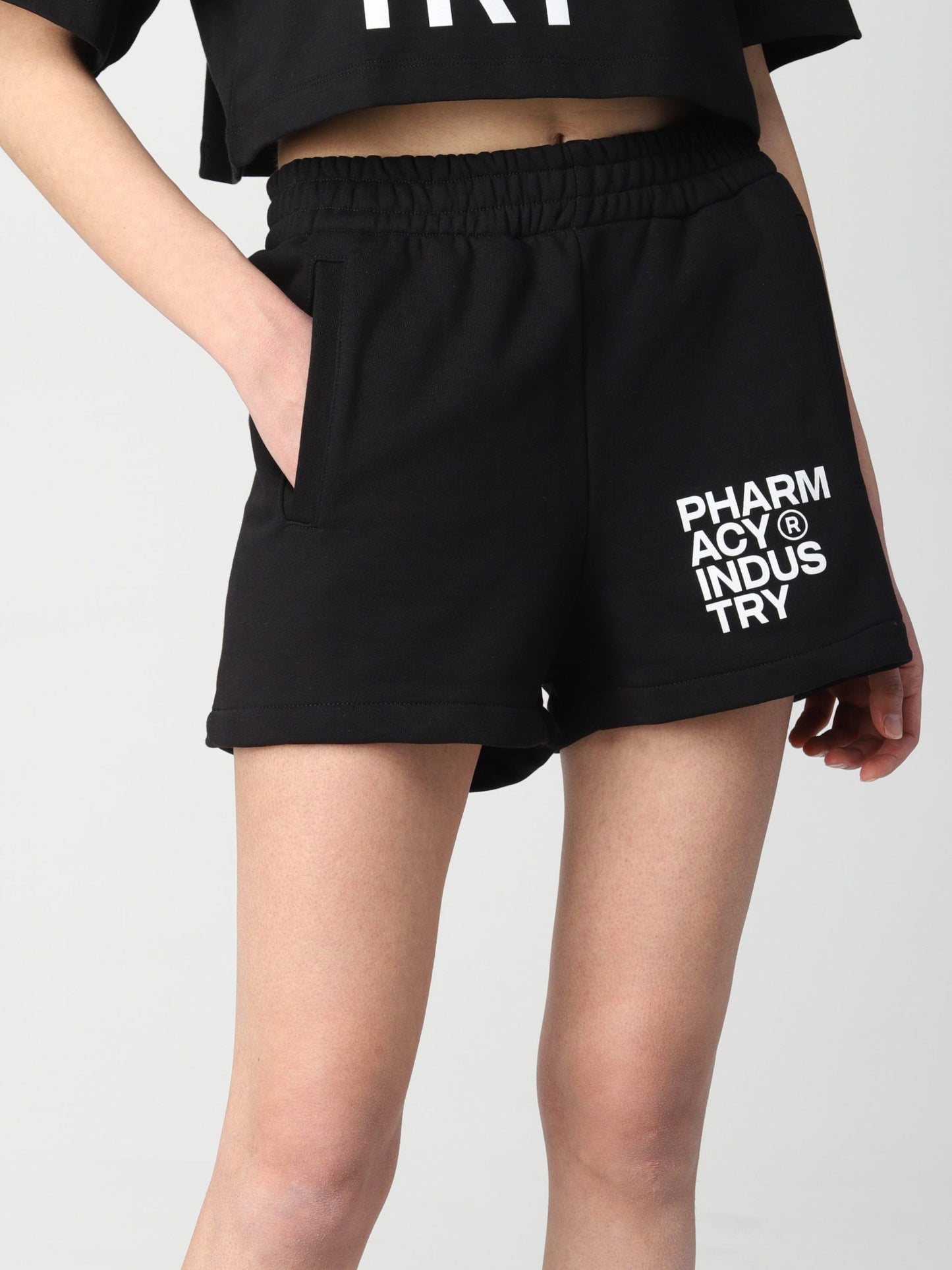 Black Cotton Women Short