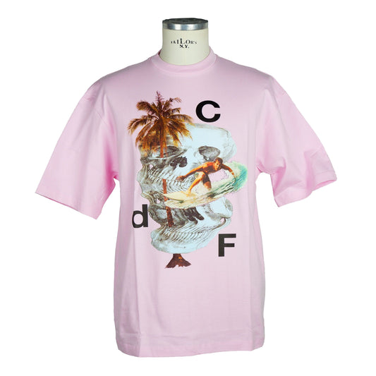 Pink Cotton Men's T-Shirt