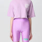 Purple Cotton Women T-Shirt