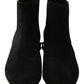 Elegant Suede Mid-Calf Boots with Studded Heels