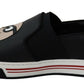Elegant Black Leather Slip-On Loafers