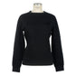 Black Cotton Women Sweater