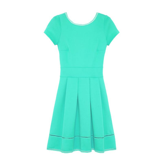 Elegant Sleeveless Lace Detail Dress