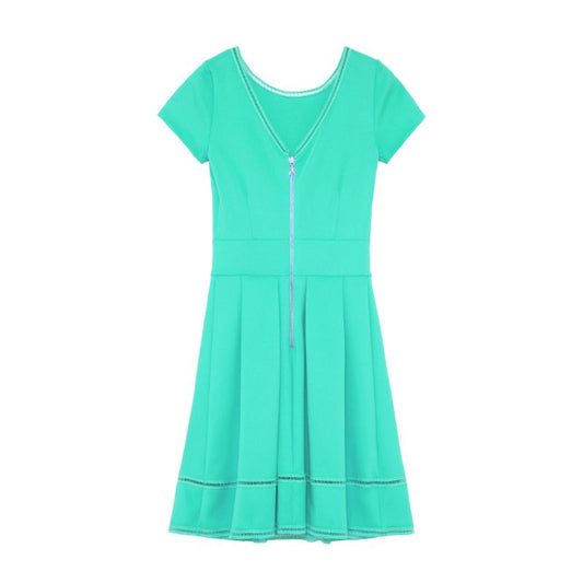 Elegant Sleeveless Lace Detail Dress