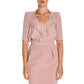 Pink Polyester Women Blazer