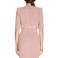 Pink Polyester Women Blazer