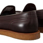 Elegant Bordeaux Leather Loafers