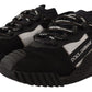 Elegant Black Textile NS1 Sneakers with Logo Accent